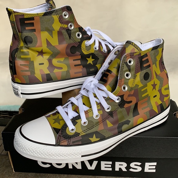 CONVERSE CTAS HI DARK MOSS/BLACK/WHITE WMNS - Picture 6 of 14